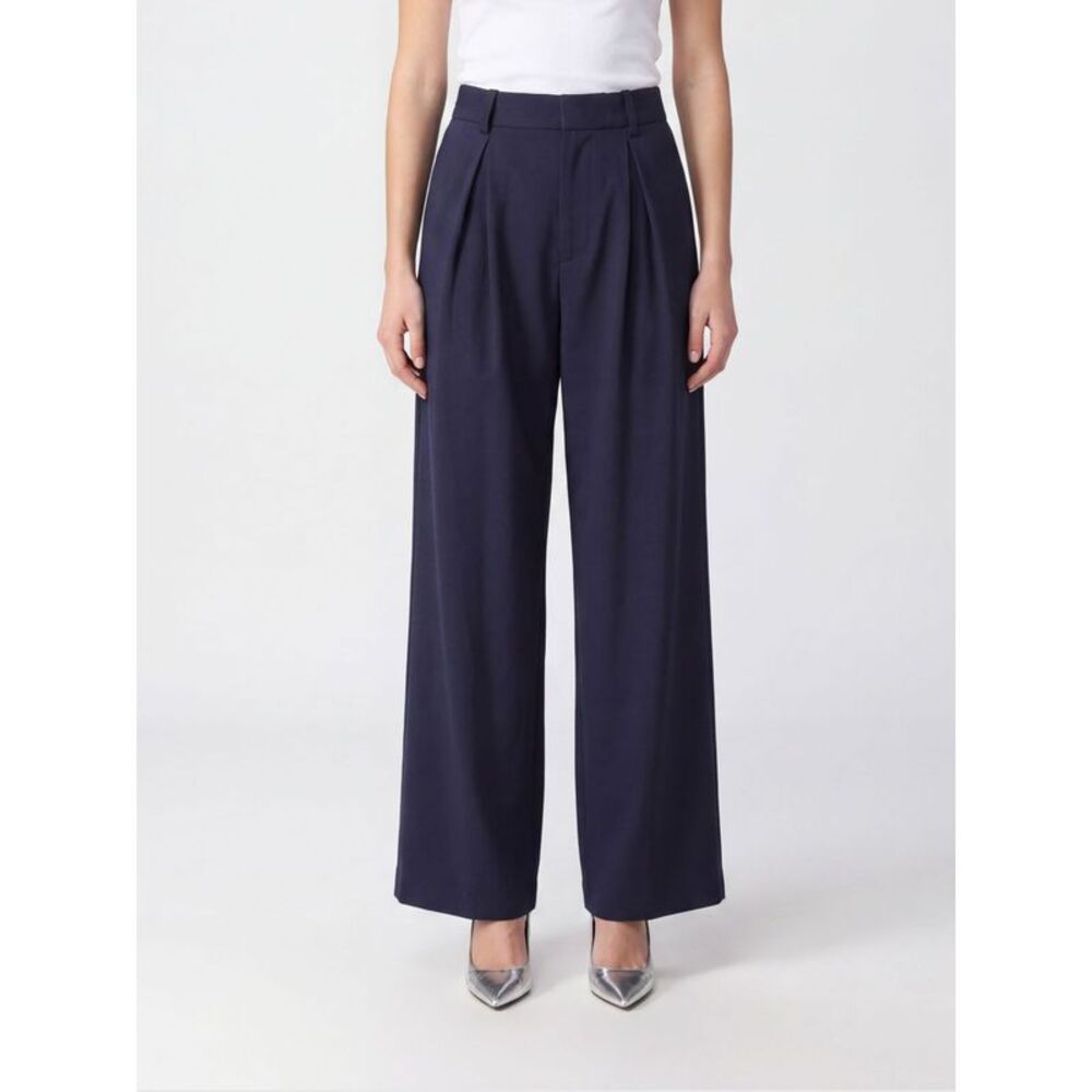 Mm6 Maison Margiela Wide-Leg Wool-Blend Trousers With Pleats And Mid-Rise Waist